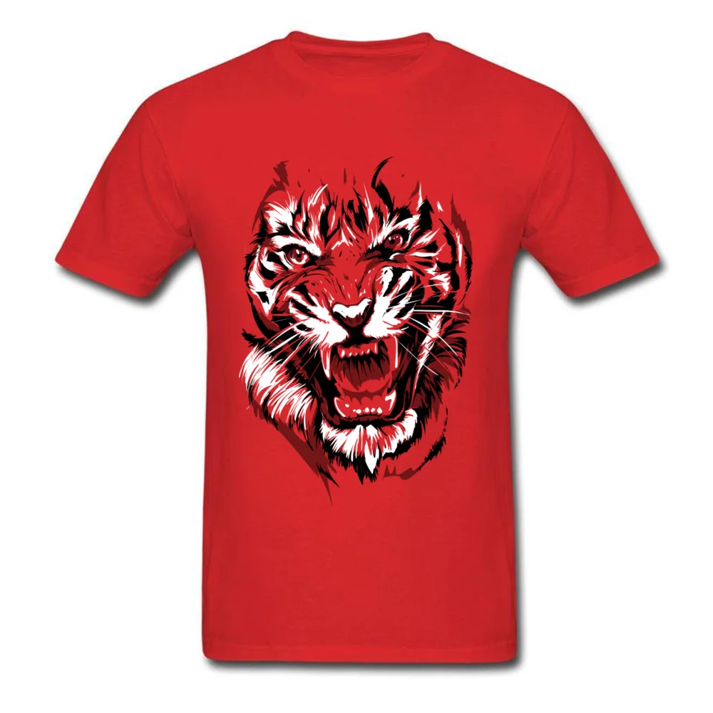 Мужская футболка с животным принтом серая черная Crazy roing Tiger Painting мужская летняя