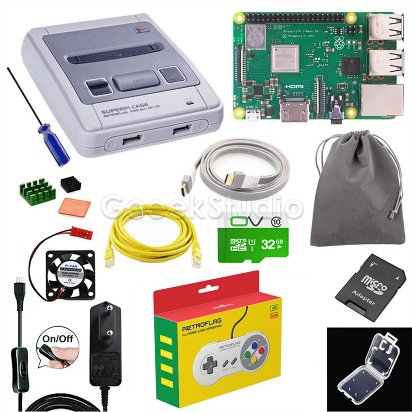CASE RPI 1 Control Retroflag чехол SUPERPi-J NESPi чехол функциональная кнопка дополнительный игровой контроллер сумка для переноски для Raspberry Pi 3B+/3B/2B - Цвет: CASE RPI 1 Control