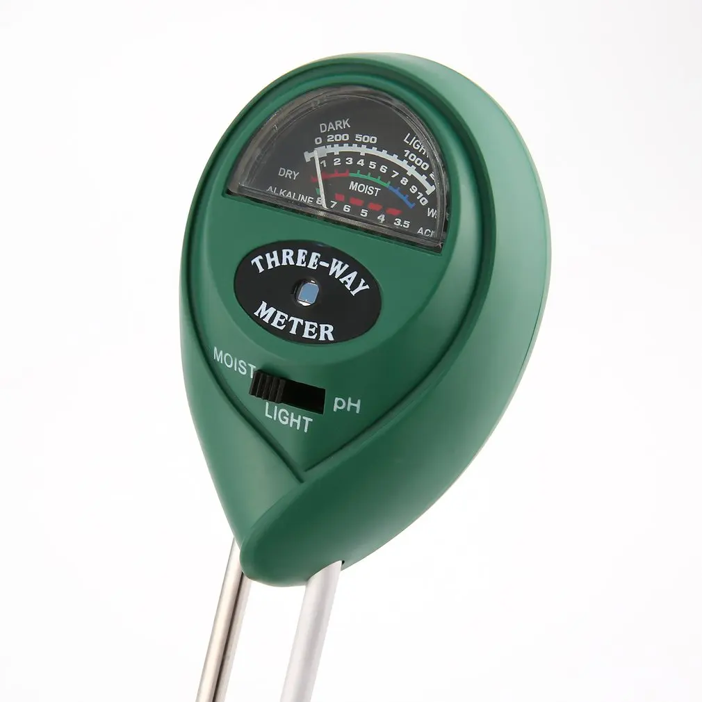 Измеритель температуры почвы дисплей 3 в 1 PH влажности и Солнечный свет тестер