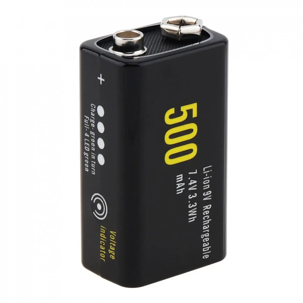 2 шт./лот 9V 6F22 500mAh Li-Ion 7 4 V 3.3Wh Аккумуляторная Батарея Micro USB защищенная для