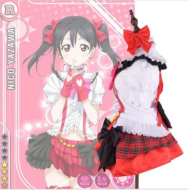 Люблю жить! Карнавальный костюм Nico Yazawa для выступлений на сцене униформа