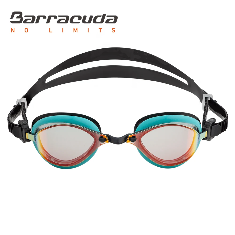 Очки для соревнований по плаванию Barracuda зеркальные линзы противотуманные с УФ