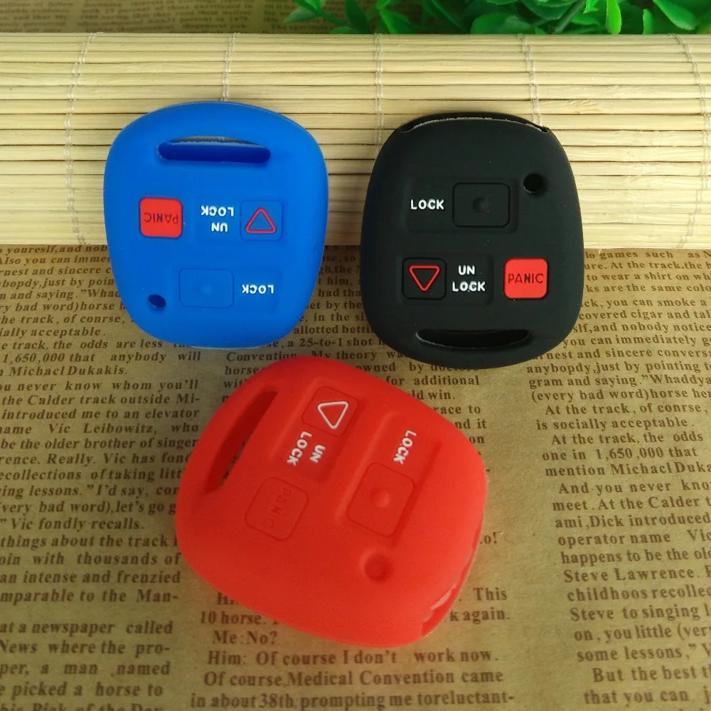 

10 units High quality silicone car key remote cover case set shell for Lexus LS LX NX RC RX straight key protect