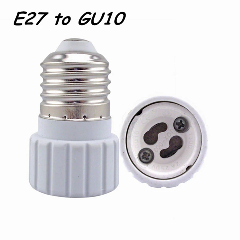 Freeshipping10PCS E27 для GU10 адаптер Держатель конвертера Разъем для Светодиодный свет лампы