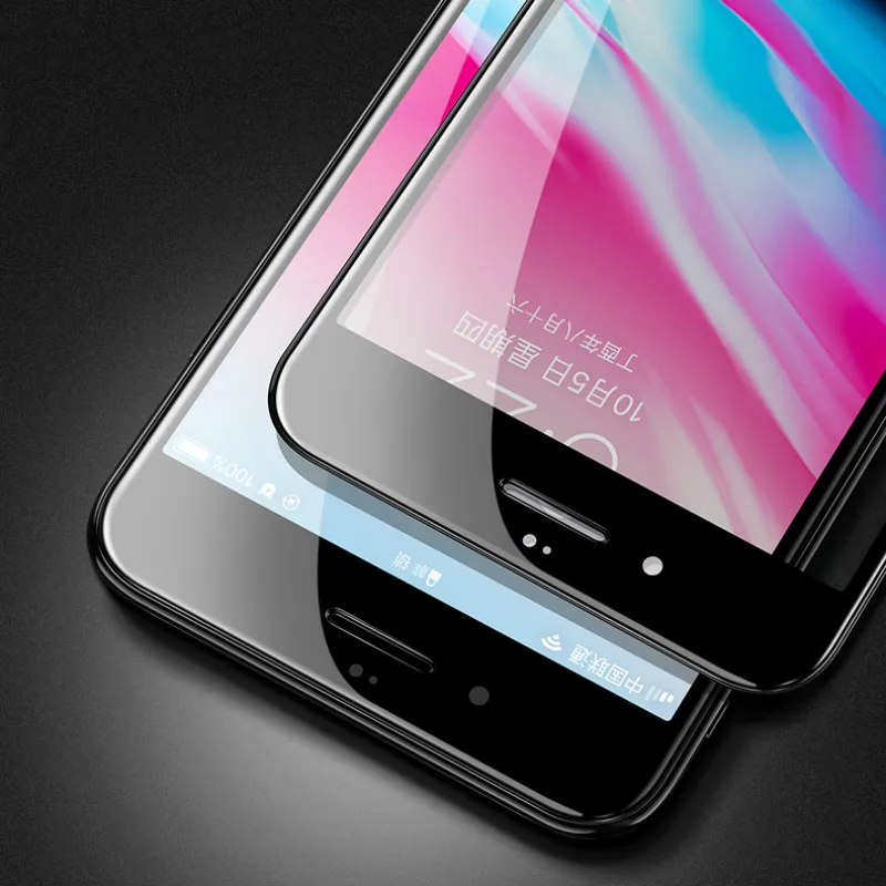 5D закаленное стекло с круглыми закругленными краями для iPhone XS 6 6S Plus 7 8 Plus X XS MAX XR полное покрытие защита экрана премиум-класса