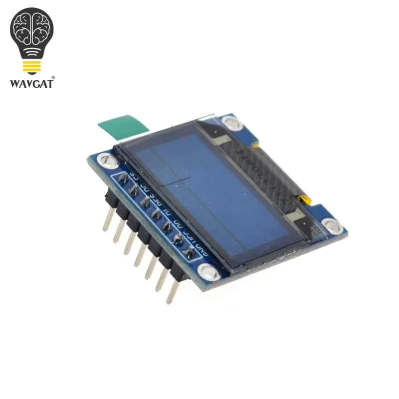 WAVGAT 0.96 Inch SPI OLED Display Module Yellow blue double color 128X64 7Pin Driver Chip SSD1306 for arduino | Электронные