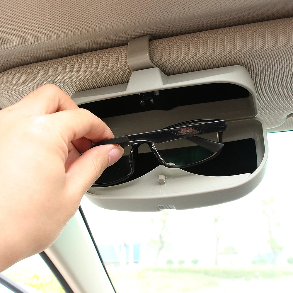 Car Glasses Case Organizer Box Sunglasses Holder Storage Pockets for Ford Focus Fiesta Ecosport Everest Mondeo Kuga | Автомобили и