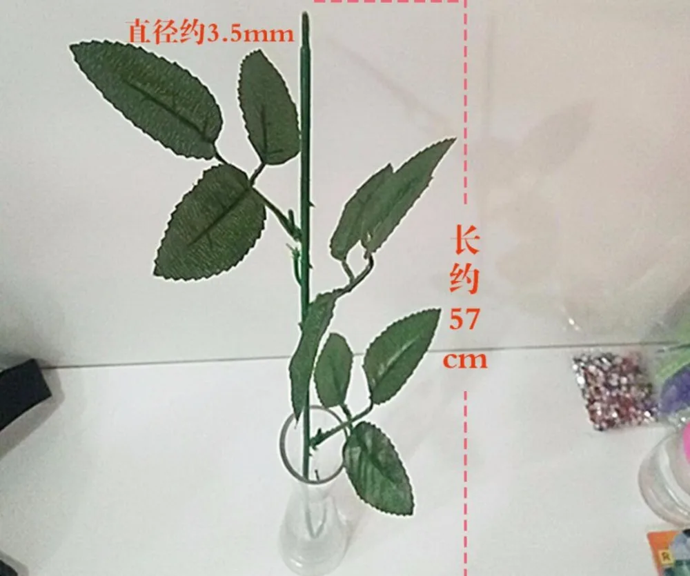 Искусственные Стены с листьями 50 шт. 57 см|stem cap|stem fsaflower stem |
