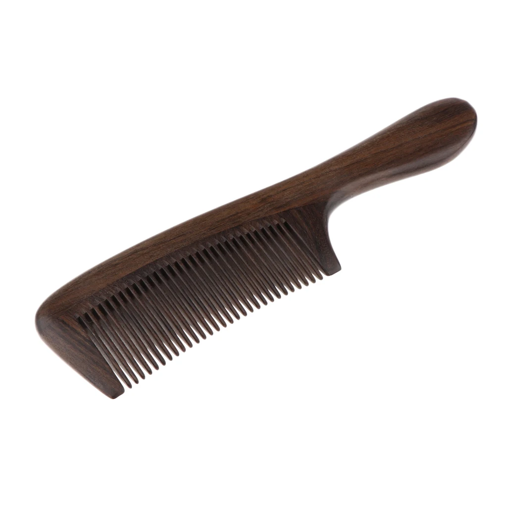 

High-end Polishing Natural Wood Anti Bacterial Wooden Beard Brush Scalp Massage Portable Detangling Comb