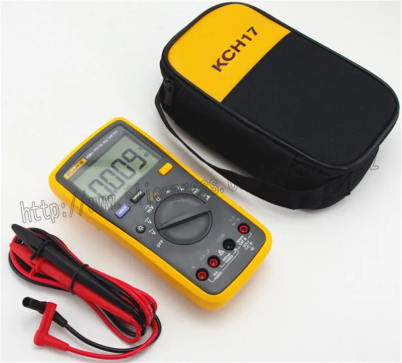 FLUKE 15B + цифровой мультиметр тестовый er DMM с тестовыми проводами TL75 мягкий чехол KCH17|fluke 15b|digital multimeter testerdigital |