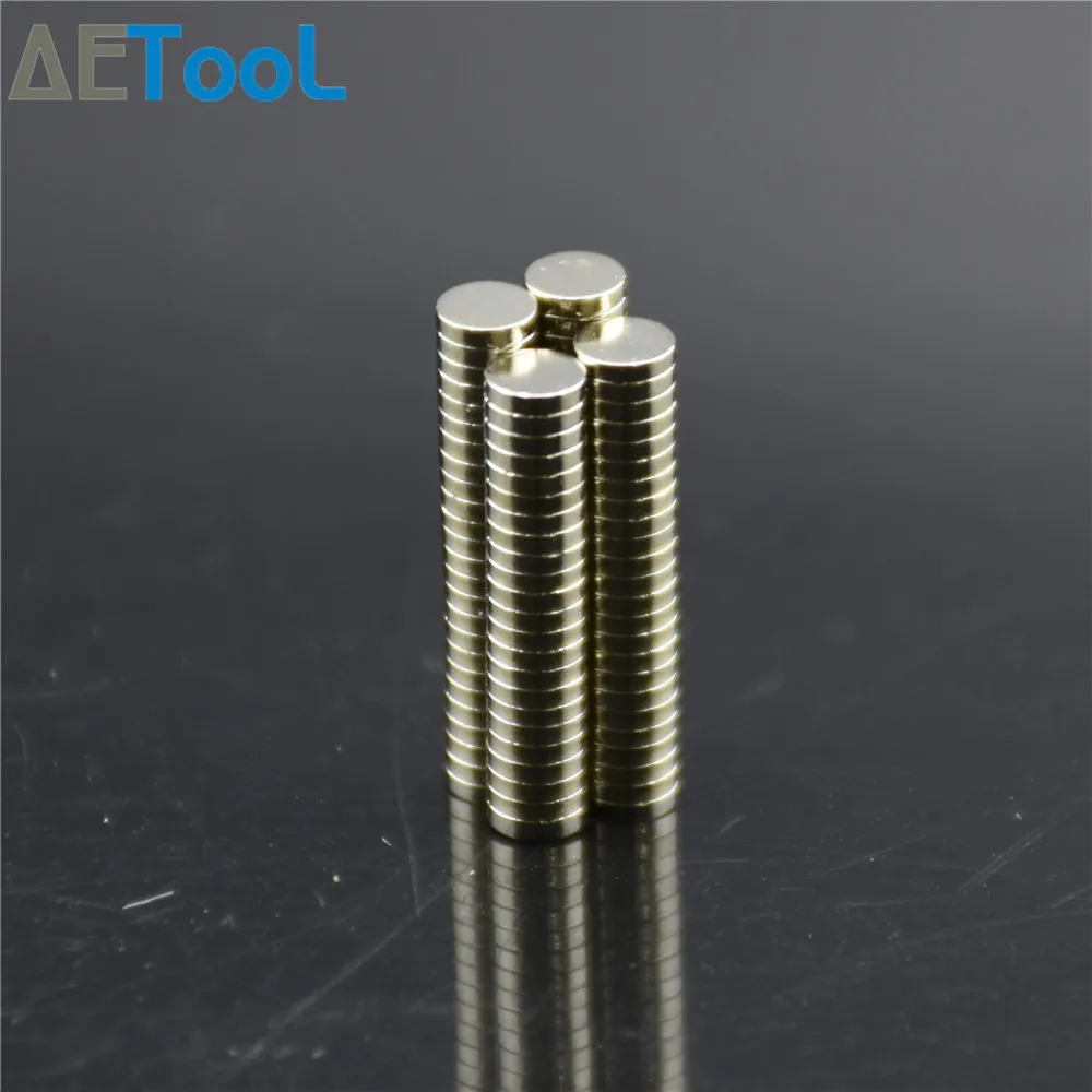 Aecool 50 шт. Маленькие Круглые неодимовые Дисковые магниты NdFeB диаметр 2x1 3x1 4x1 5x1 мм N35