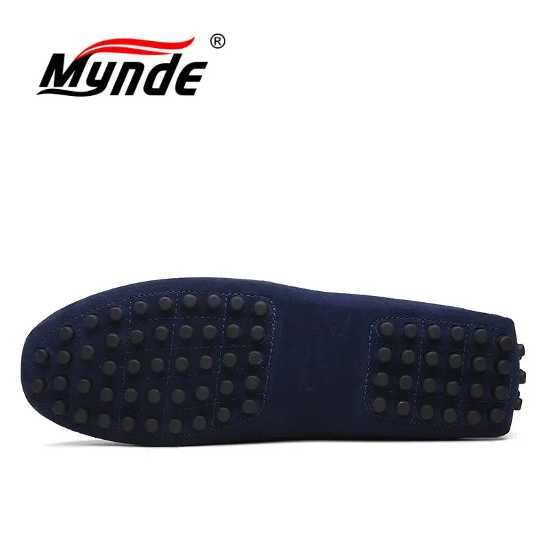 Mynde Brand Big Size Cow Suede Leather Men Flats 2018 New Casual Shoes High Quality Loafers Moccasin Driving | Обувь