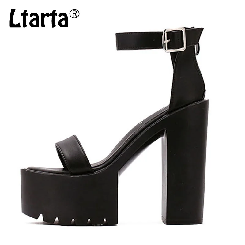 LTARTA/; женские летние босоножки на платформе 14,5 см; босоножки на толстом каблуке; повседневная обувь на платформе в русском стиле; Прямая ; JXQ-A1673