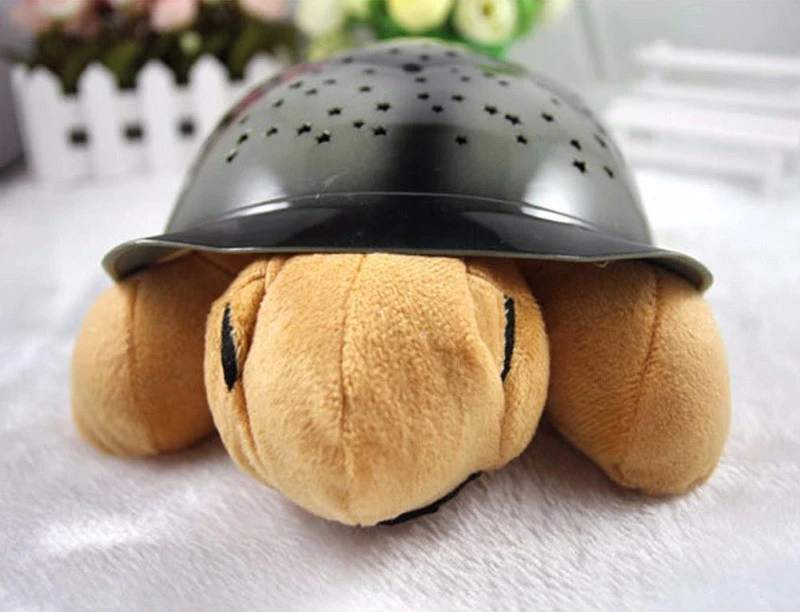 Детские игрушки черепаха светодиодный ночник usb-кабель со светом Музыка Мини проектор лампа 4 цвета проектор звезд управляемый через USB песня музыкальный