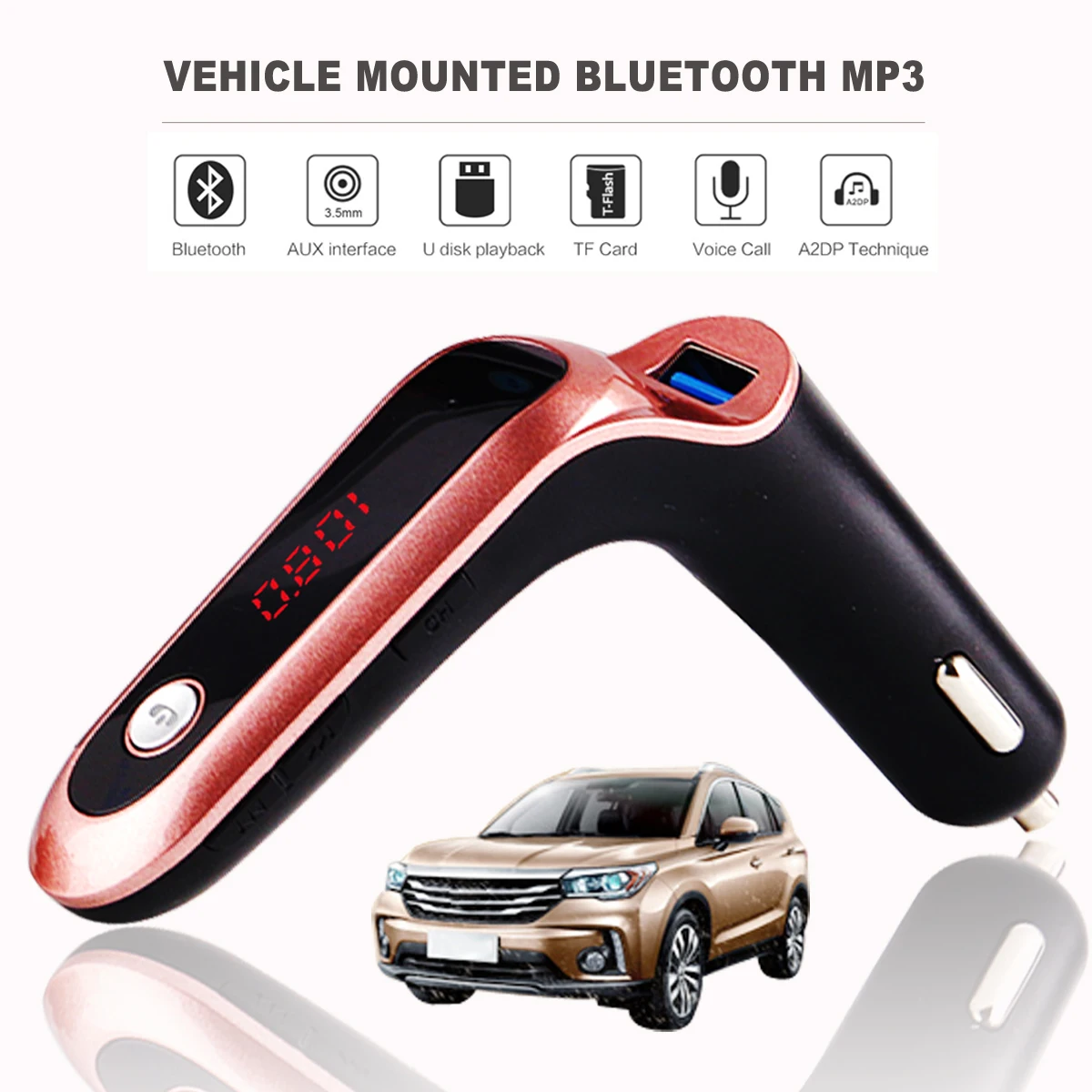 S7 Bluetooth fm передатчик 4 в 1 беспроводной AUX модулятор Автомобильный комплект MP3