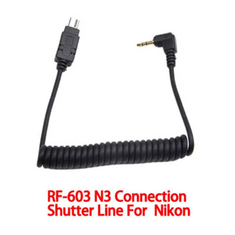 Фото Кабель спуска затвора Foleto LS-2.5/C1 C3 N1N3, мигающий триггерный кабель Yongnuo RF-603 603II RF605C RF605N для камеры Canon, Nikon №5