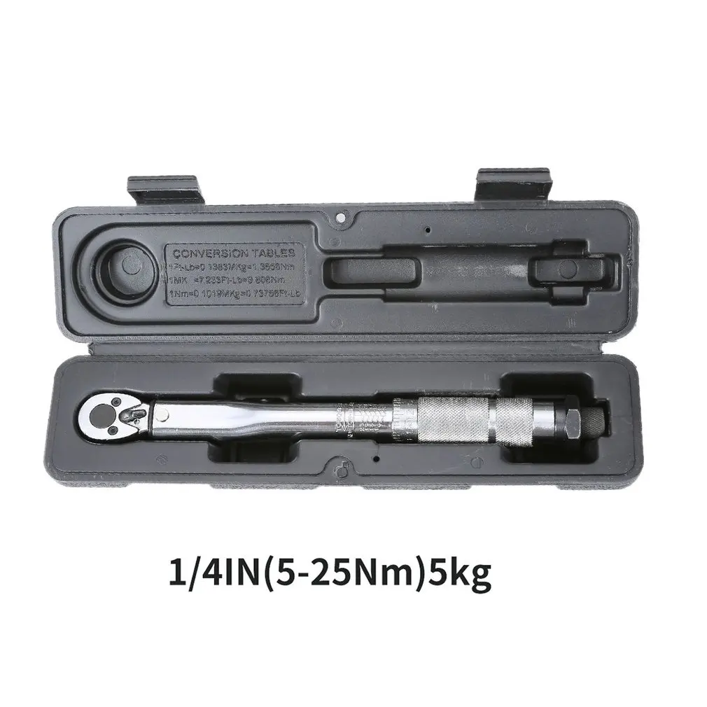 Multifunctional Drive Torque Wrench 1/4 Square 5-25NM Adjustable Two-way Precise Ratchet | Инструменты