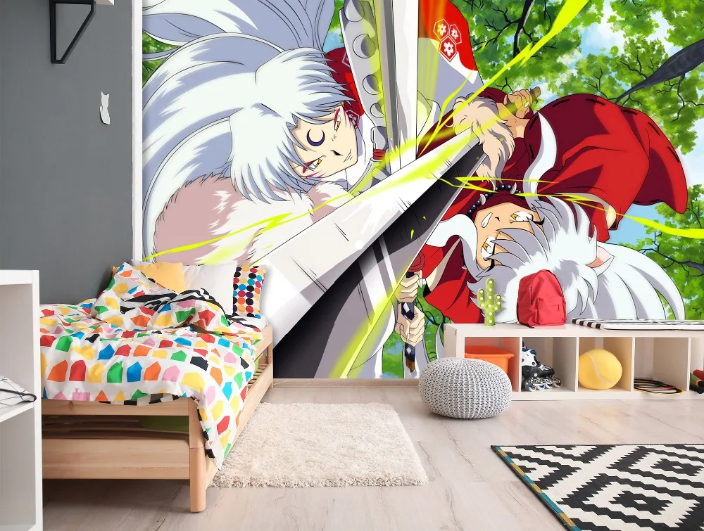 [Самоклеющиеся] 3D Inuyasha детская комната 88 Япония Аниме настенная бумага печать