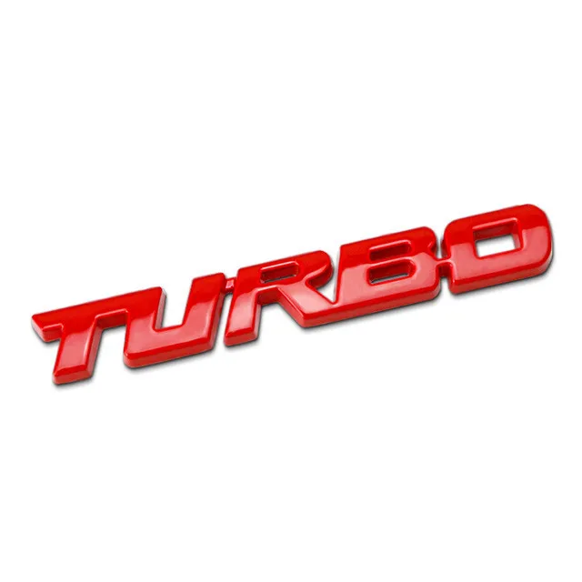 3d логотип TURBO металлическое автомобильное переднее крыло декоративная наклейка