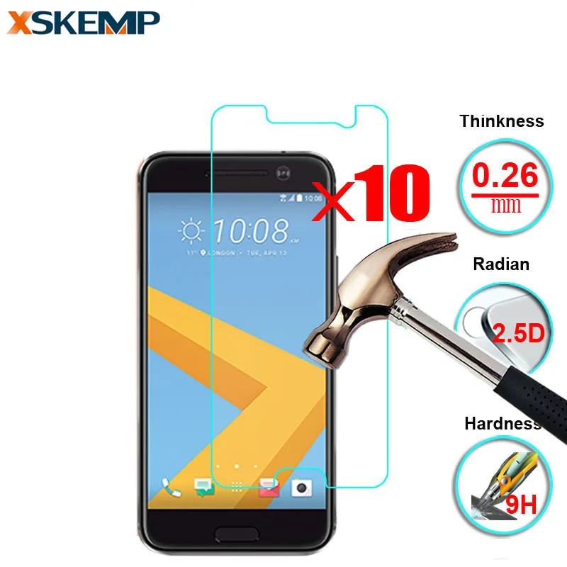 Закаленное стекло Передняя пленка прозрачная глянцевая для HTC Desire 530 825 628 S9 анти