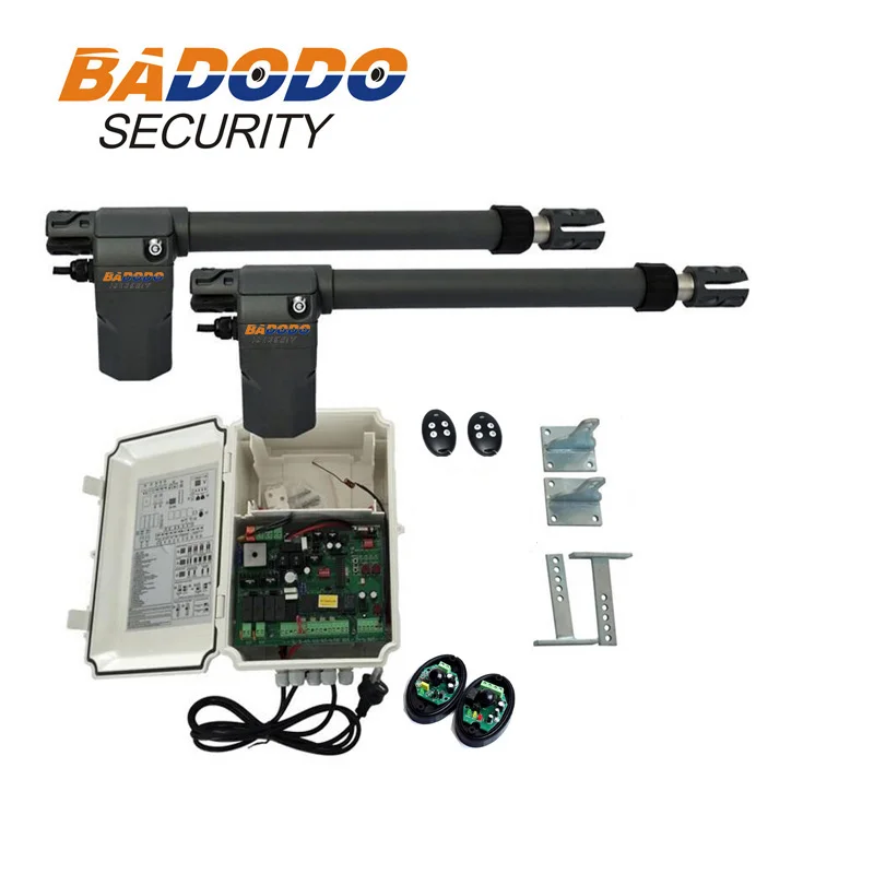 Kit3 220VAC автоматический двойной распашные ворота открывалка для ворот до 26 футов длиной 1700 фунтов с детектором петли беспроводной клавиатуры опционально - Цвет: Kit3