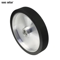 30050mm solid belt grinder contact wheel dynamically balanced rubber polishing wheel abrasive sanding belt set