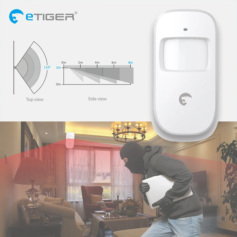 Etiger оригинальный супер комплект S6 Tuya Smart WiFi/GSM охранная уличная сирена