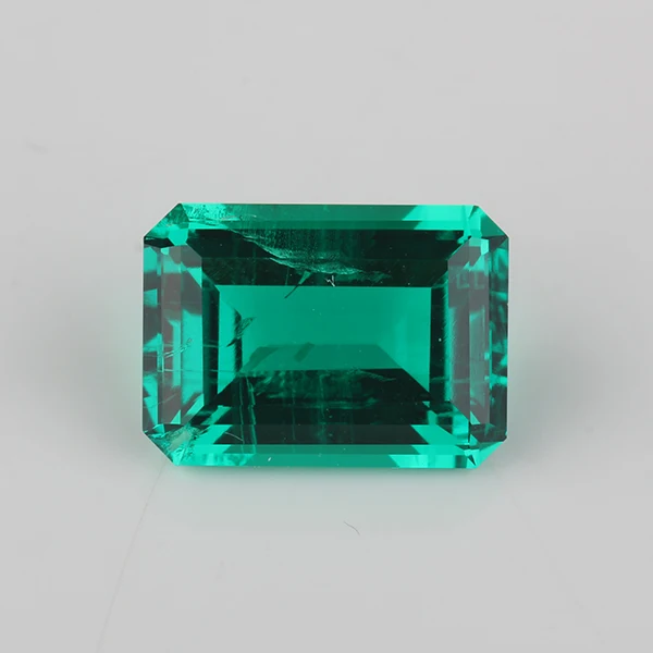 

5pcs High Quality Octagon Emerald Cut 3*5mm Hydrothermal Emerald stone For Jewelry.