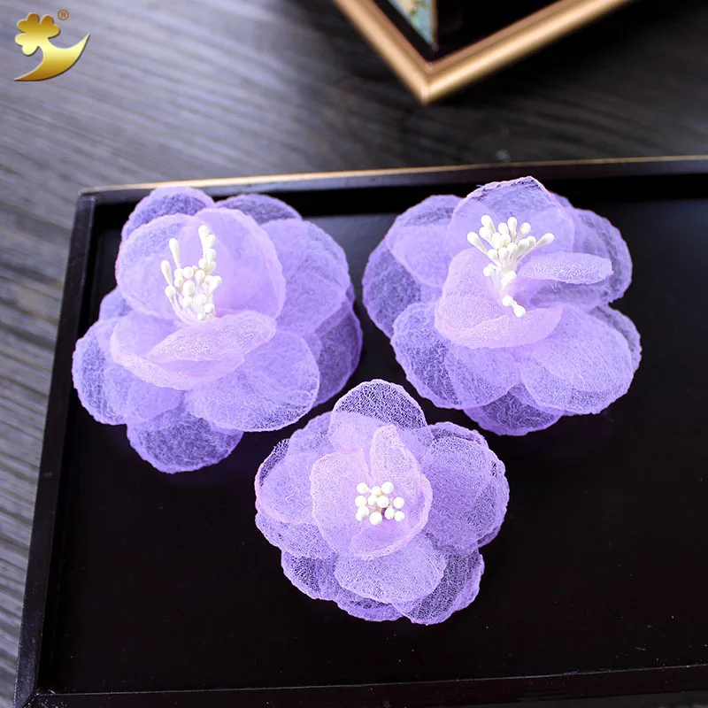 Маленькие заколки для волос с цветками для женщин, свадебные аксессуары, украшения, баретки-заколки для волос в виде простых цветочных украшений, выполненных вручную.