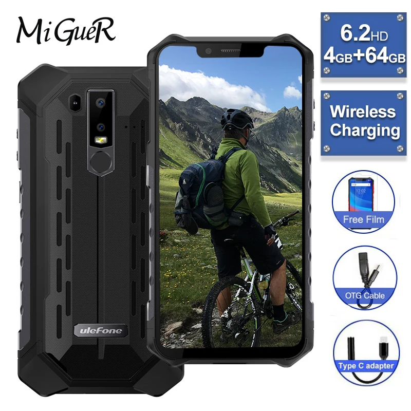 Ulefone Armor 6E IP68 Водонепроницаемые мобильные телефоны Android 9 0 6 2 &quotHelio P70 4G + 64G Face ID NFC