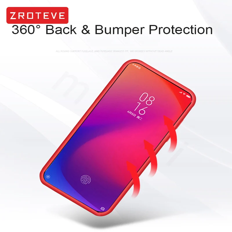 ZROTEVE Cover For Xiaomi Redmi K20 Pro Case Slim TPU Liquid Silicone Back Xiomi |