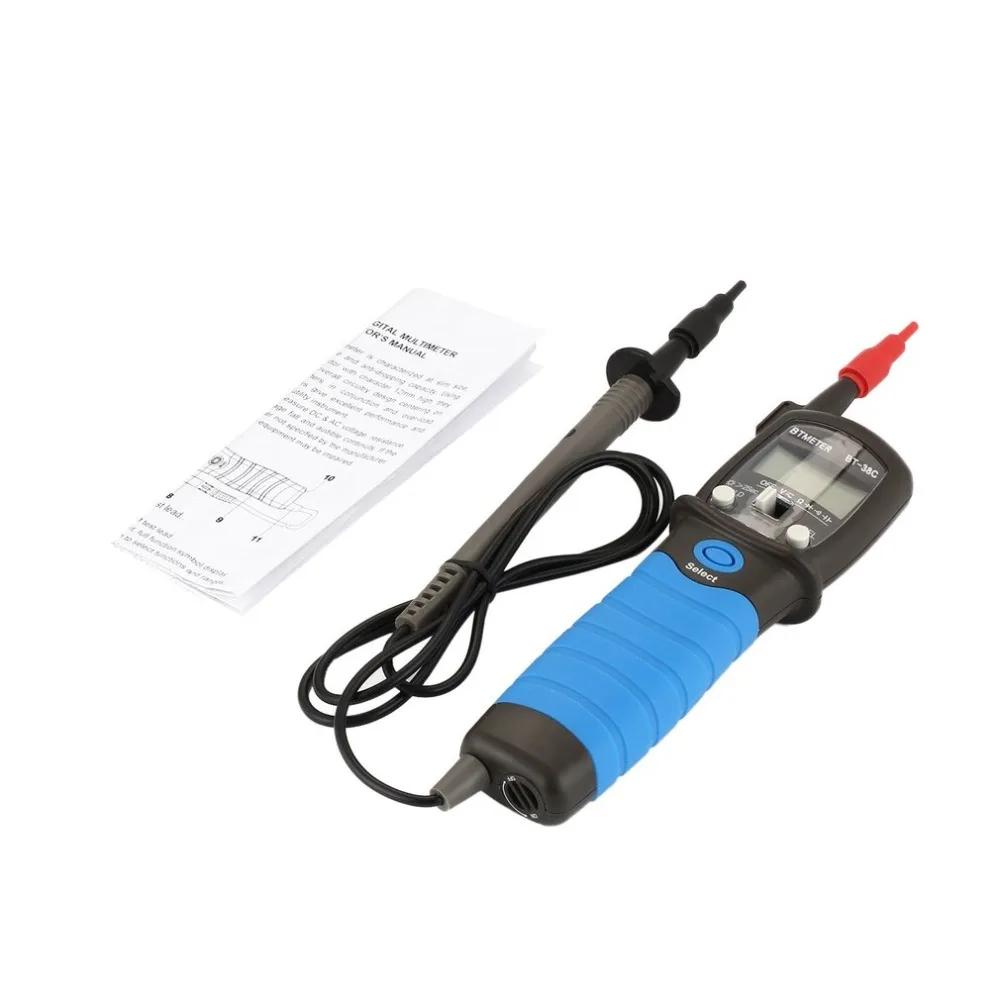 BTMETER BT-38C ручка цифровой мультиметр Многофункциональный вольтметр дисплей