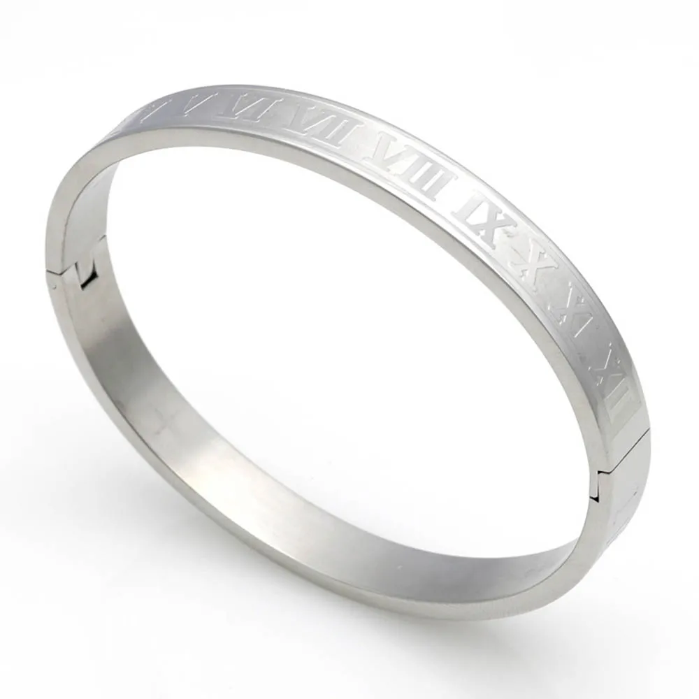 Браслет для пары из нержавеющей стали серебряный золотой мужчин и женщин с