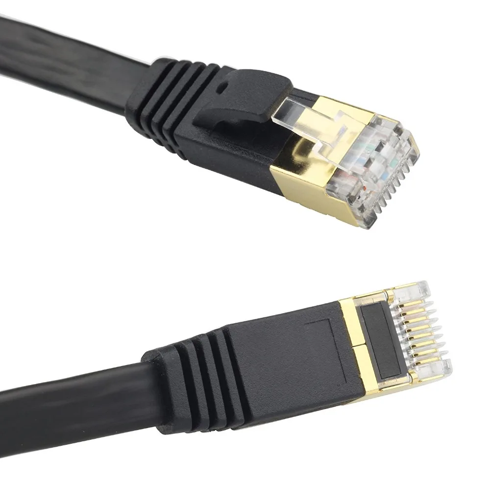 longyue-10m 33ft Cat7 Shielded Ethernet Networking Cord Patch Cable 10Gbps 600Mhz S/STP Molded Network Lan Cable Stranded Copper