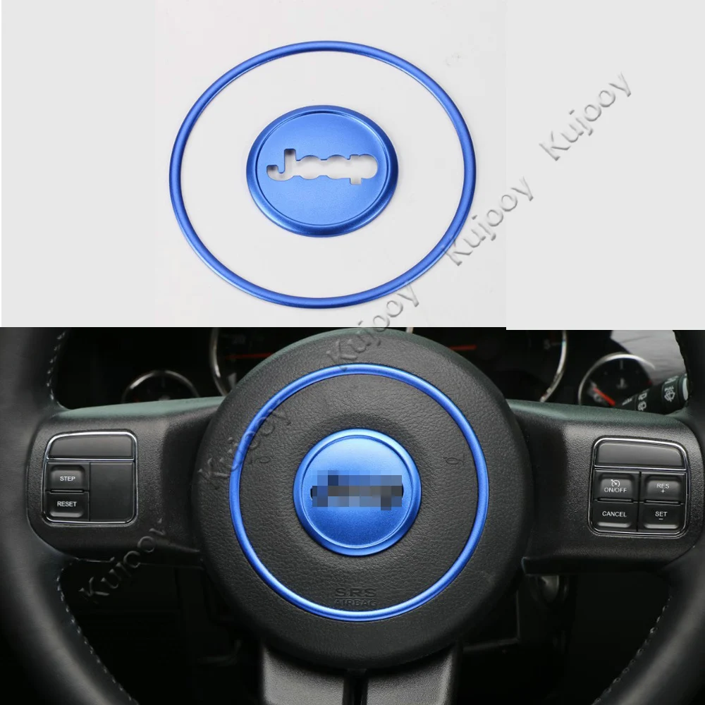 Красное/черное/синее/серебристое/Золотистое украшение на руль отделка для Jeep Grand