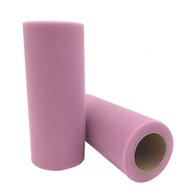 pink purple Лидер продаж, тюль 15 см* 22 м тюль рулон для юбки пачки Свадебная отделка органзы День Рождения украшения для детей и взрослых - Цвет: pink purple