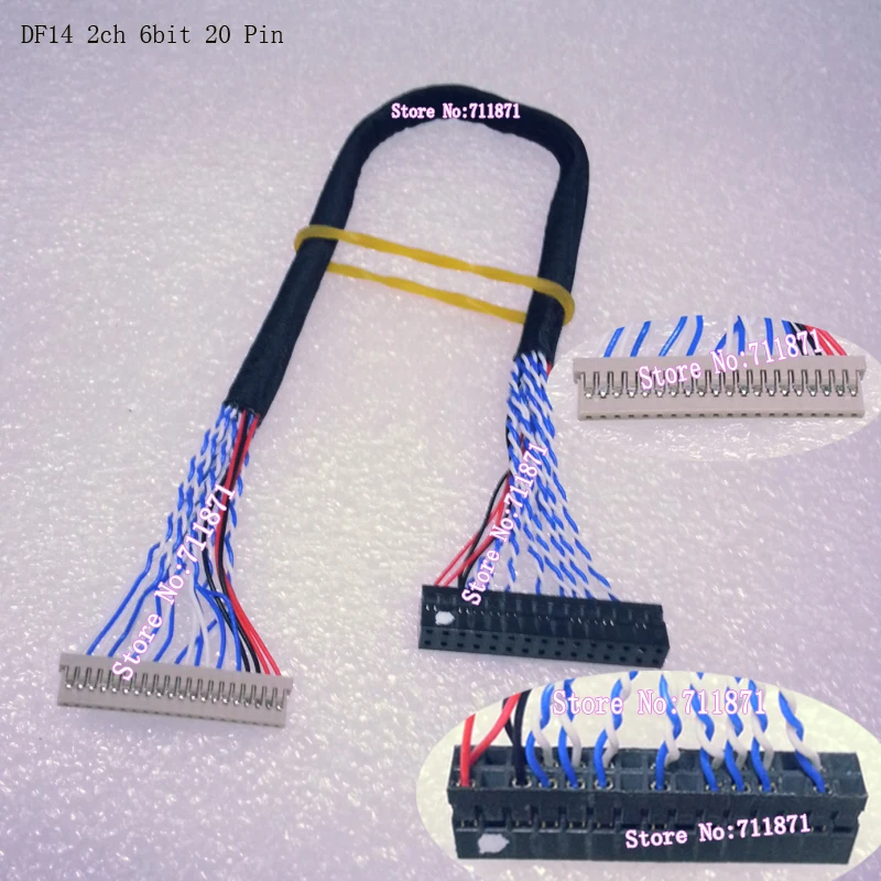 20P LVDS 2ch 6bit DF14 ЖК экран кабель 20Pin двойной шесть 6 линия S6 20S кабель|cable c|cable 6cable screen |