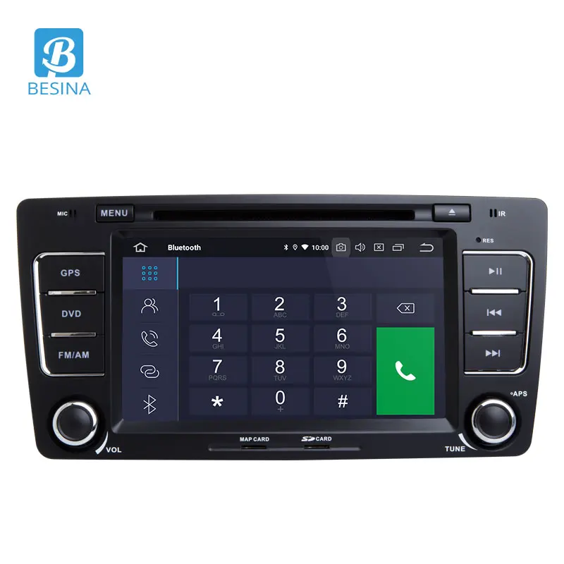 Besina Android 9 0 2 din Автомобильный dvd-плеер для SKODA Octavia 2009-2013 GPS навигация WIFI Bluetooth