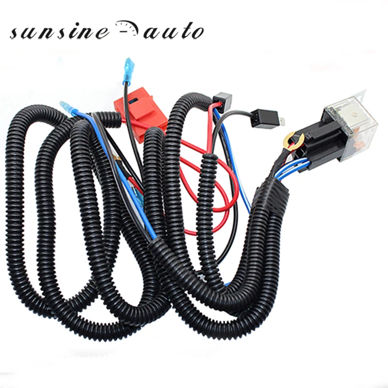 12V автомобильное реле звукового сигнала комплект жгутов проводов для крепления