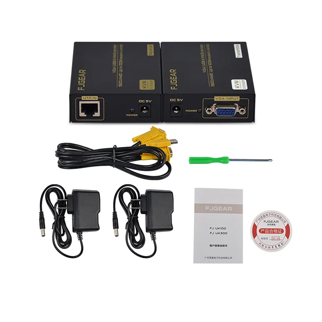 Квм-удлинитель сверхкачественный 330 футов VGA + USB квм-удлинитель сигнала через Cat5