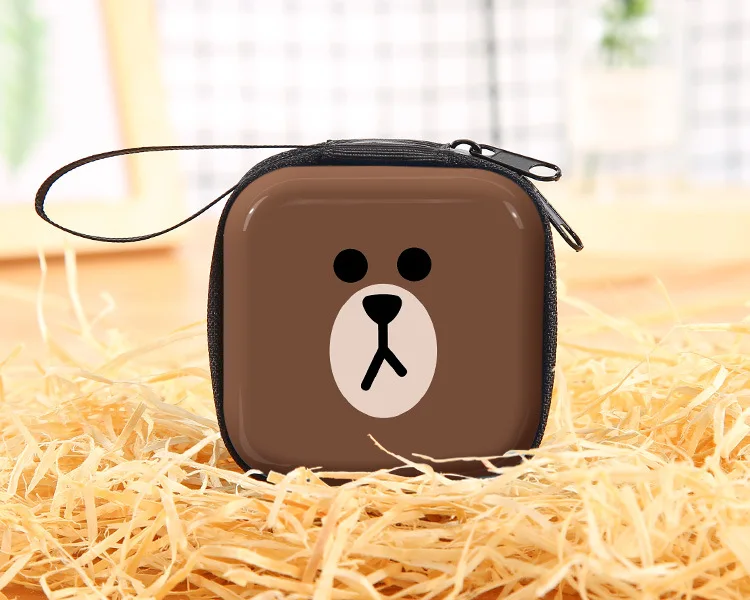 Аниме мультфильм Тоторо мини наушники сумка портативный u-диск TF карта USB кабель Органайзер портмоне