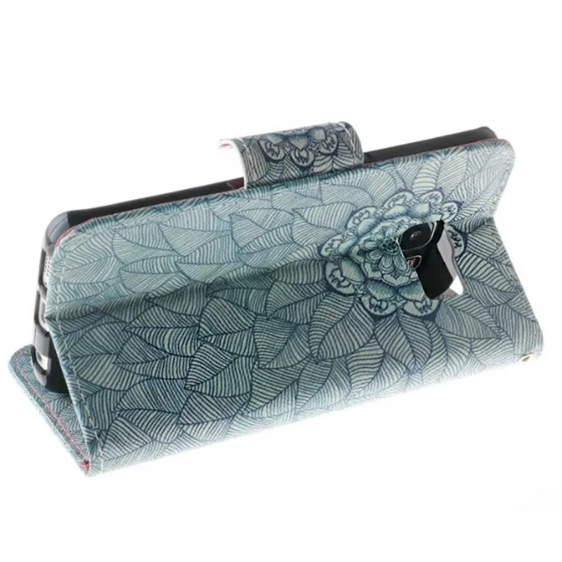 Colour Decoration Flip Kickstand Leather Case For Samsung Galaxy S6 Wallet Phone Bag Cover Edge Cases |