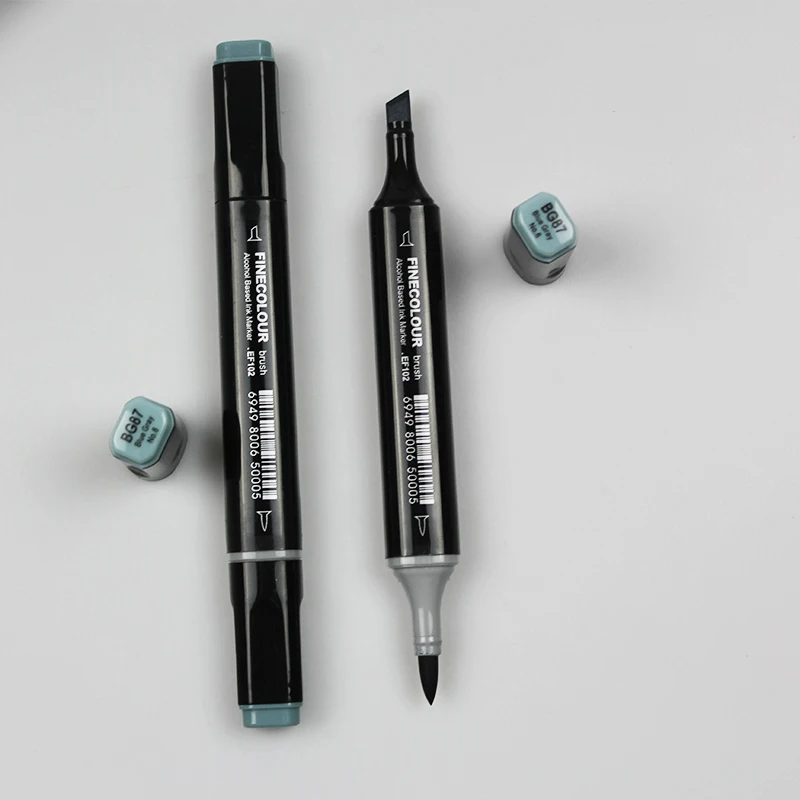 Finecolour EF102 Мягкие кисти профессиональные скетч двухсторонние чернила на