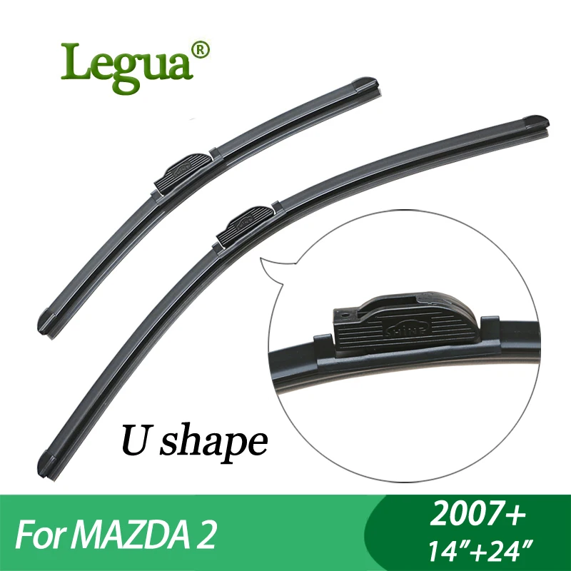 Щетки стеклоочистителя для MAZDA 2 (2007 +) 14 + 24 дюйма|wiper blade|windscreen wipercar wiper |