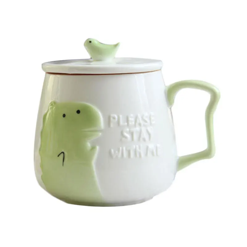 Cute 3D Stereo Animal Mug Lovely Korean Coffee Big Capacity Office Breakfast Milk Ceramics Cup Giraffe Dinosaur Rabbit Elephant|ceramic cup|mug