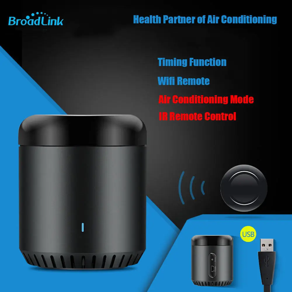 Оригинальный контроллер Broadlink RM Mini3 работает для Alexa Google Home IFTTT Smart WiFi + IR 4G
