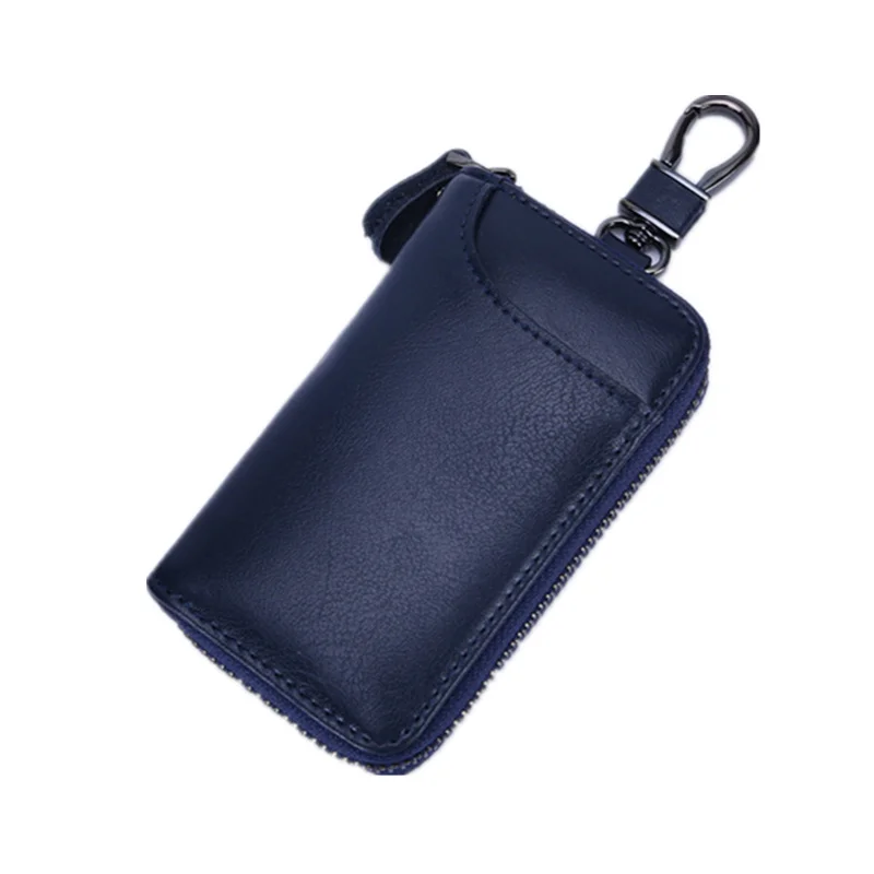 BISI GORO 2019 Multi Function Key Case Genuine Cow Leather Men &amp Women Car Wallets Zipper Bag Pouch Purse Credit Card | Багаж и сумки
