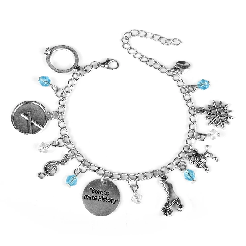 Браслет MQCHUN с подвесками для катания на льде, фигуры, браслет-цепочка Yuri Katsuki