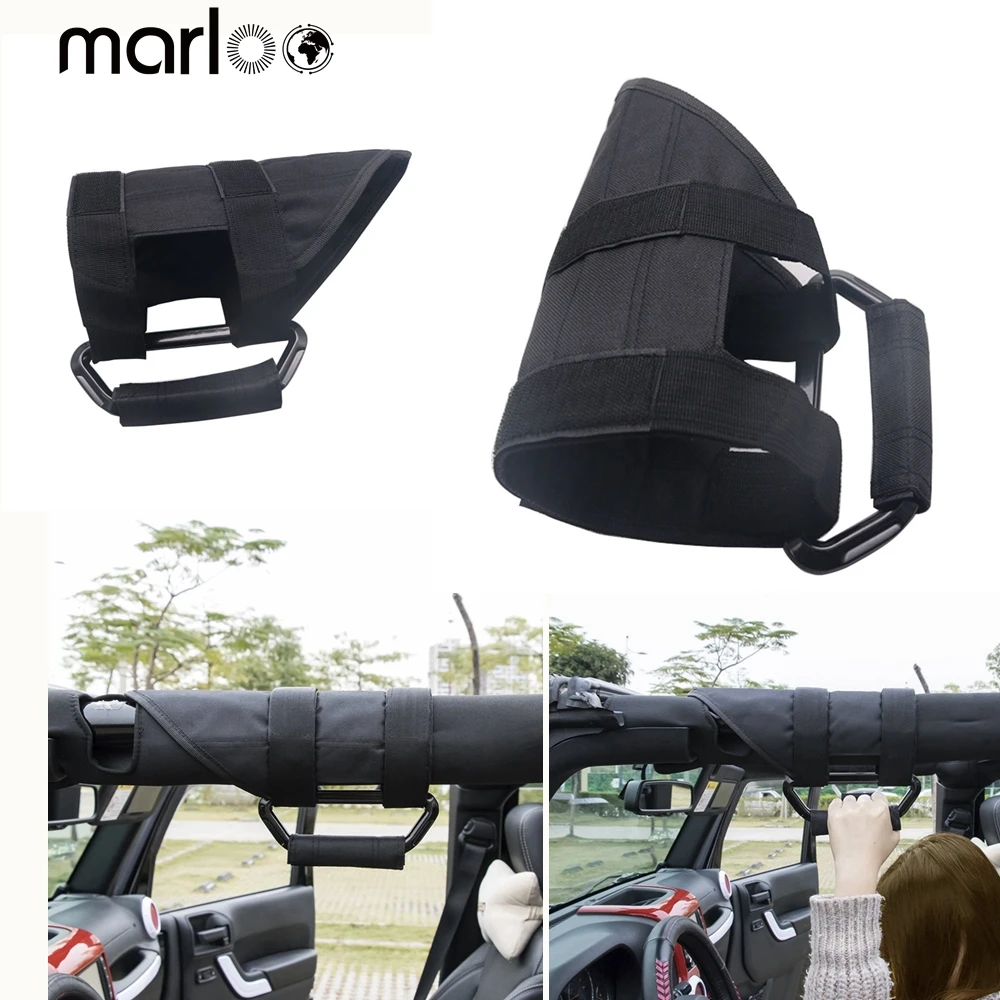

Marloo Wrangler metal grab handle with 3" padded roll bar for Jeep JK JKU JL Sports/ Sahara/ Freedom/ Rubicon X Unlimited X
