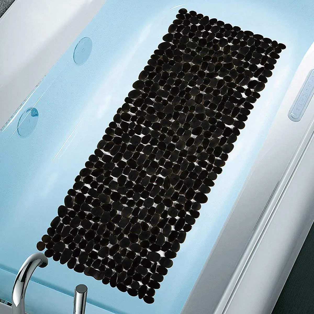 

Anti-Slip Anti-Slip Bathroom Bathroom Shower Mat with Black Suction Cup 70x36cm